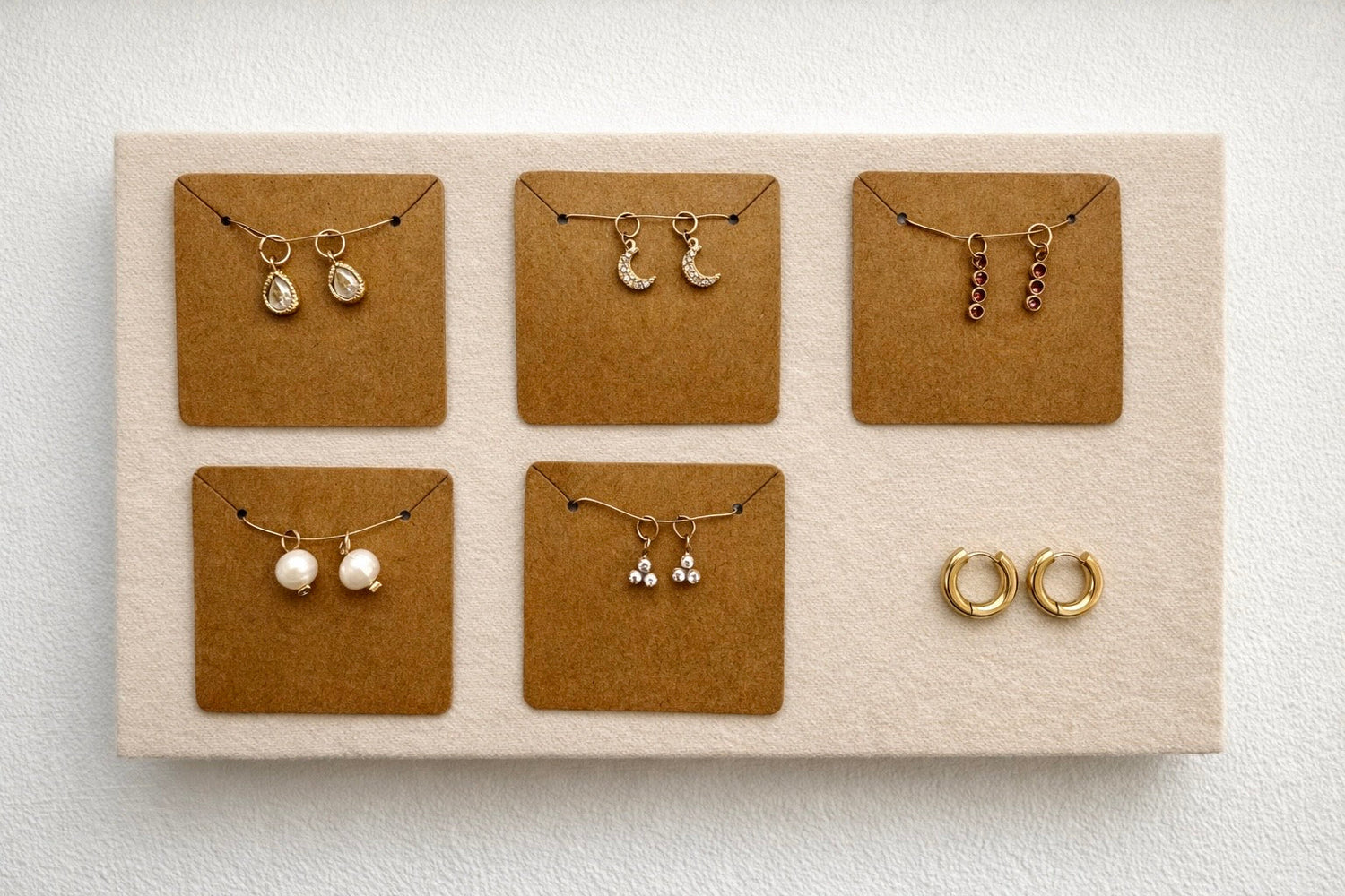 Boucles d'oreilles interchangeable