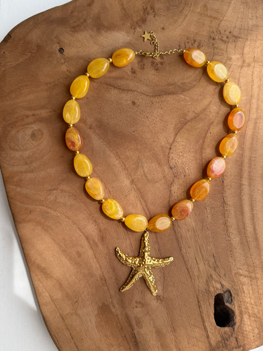 Collier Maïa Jaune