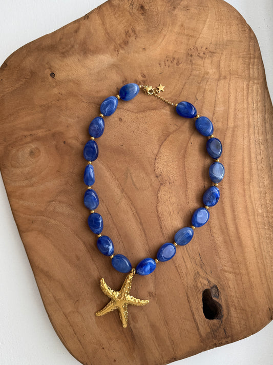 Collier Maïa Bleu