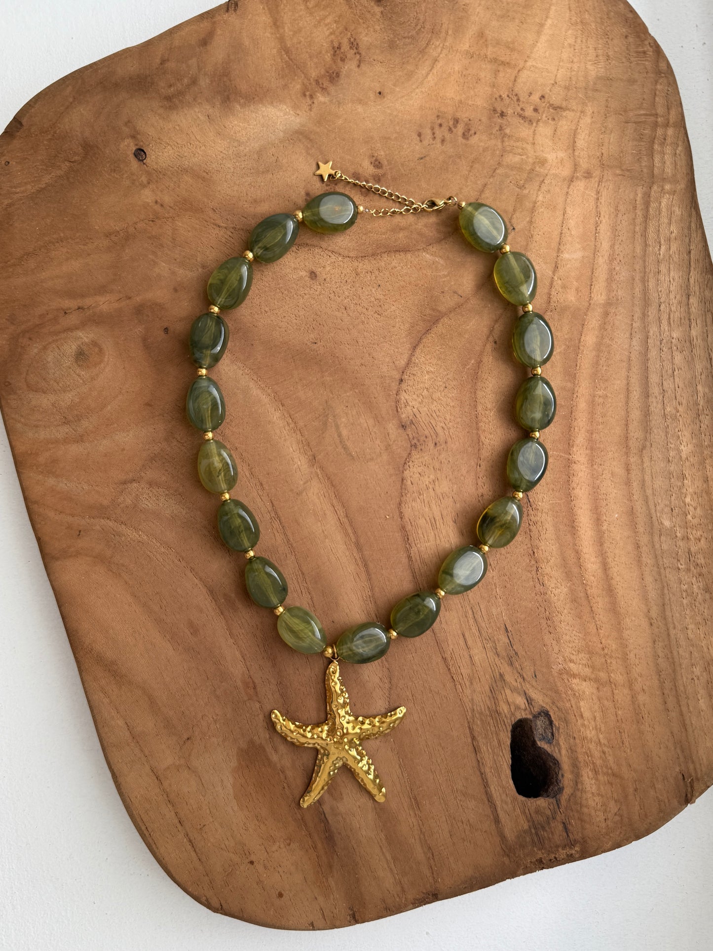 Collier Maïa kaki