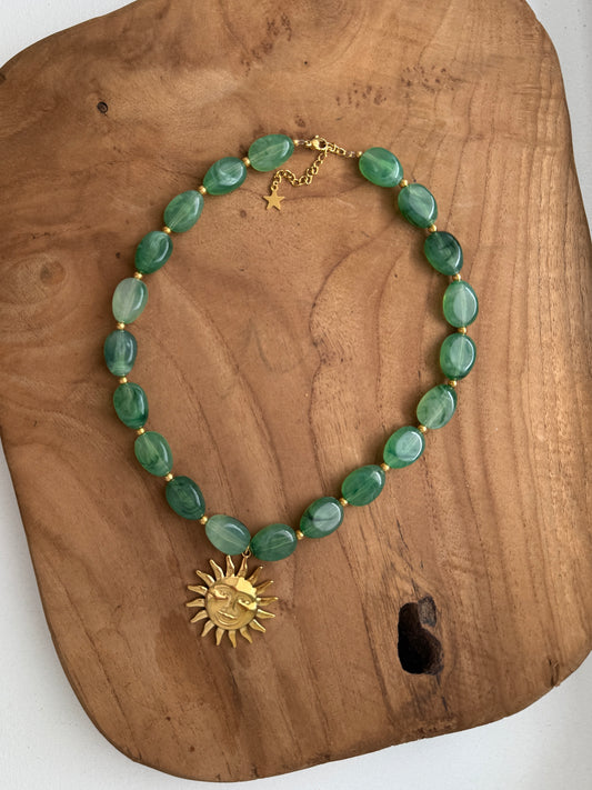 Collier Maïa Vert