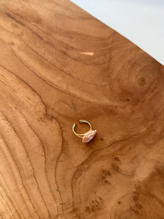 Bague nacré ronde